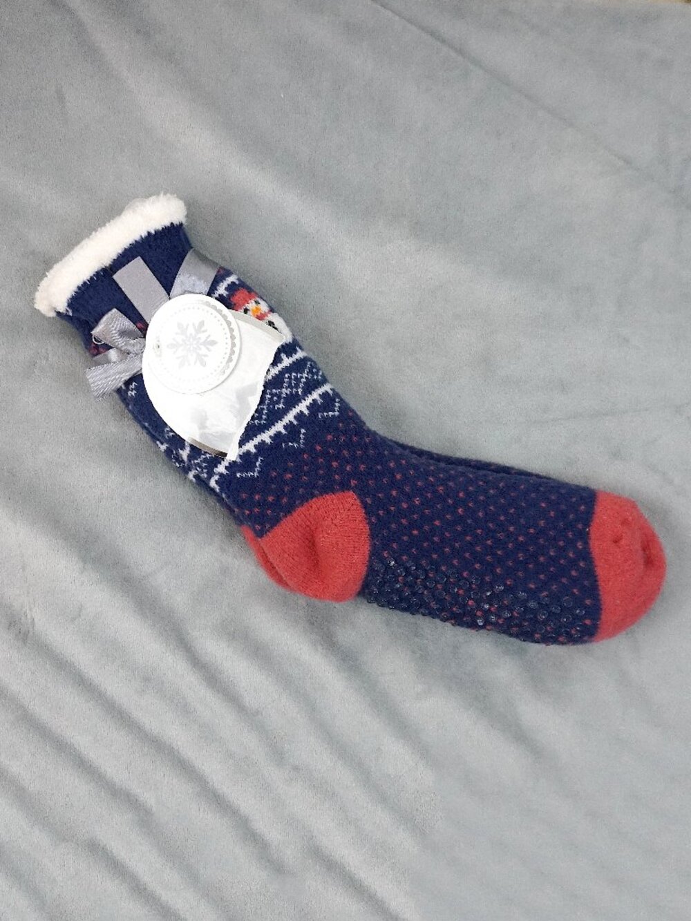 Soft Snowman Slipper Socks